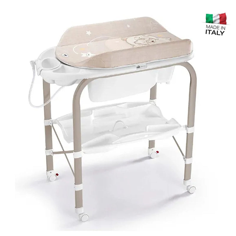 CAM Cambio 260 Changing Table - Beige & White