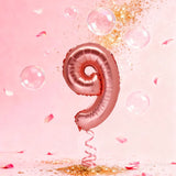 Rose Gold Number 9 Balloon – 36cm