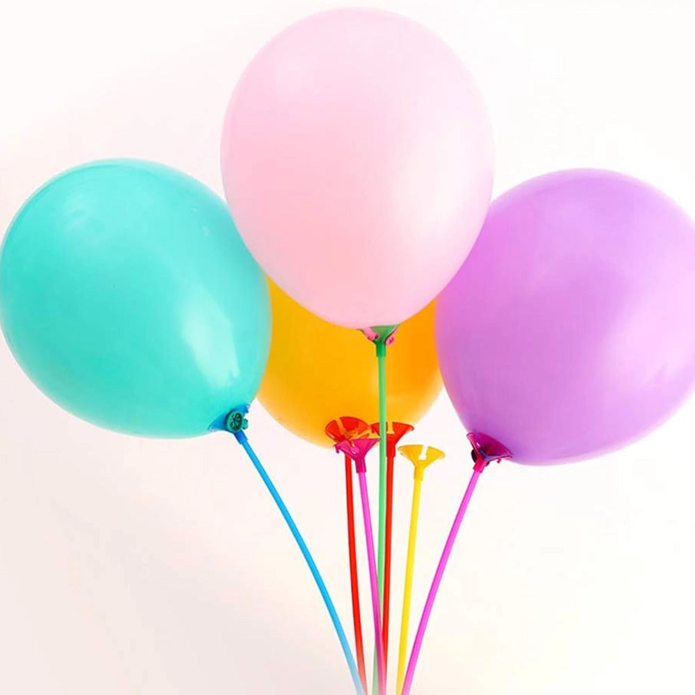 Lot de 100 Tiges pour Ballons - Multicolore