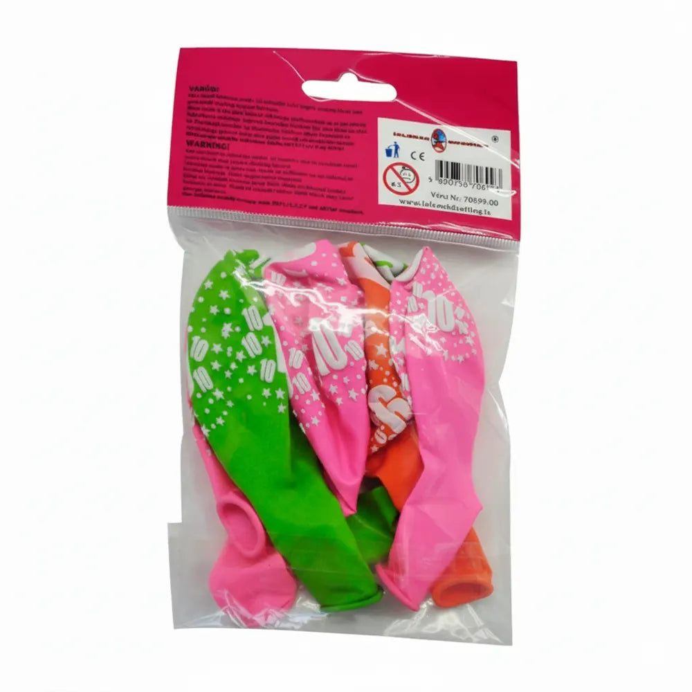 Lot de 6 Ballons en Latex Imprimés 0 - 30cm