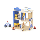 Viga Toys Poste de Police en Bois avec Accessoires – 3A+