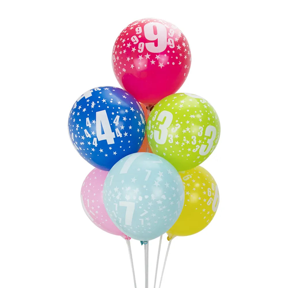 Lot de 6 Ballons en Latex Imprimés 8 – 30cm