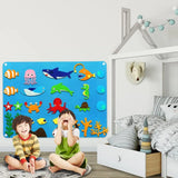 Tapis Mural Éducatif en Feutrine - Thème Marin - 3A+