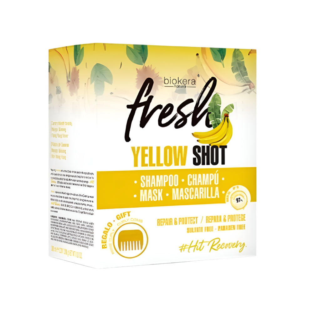 Biokera Yellow shot duo pack " shamp 200ml+Masque 250ml "