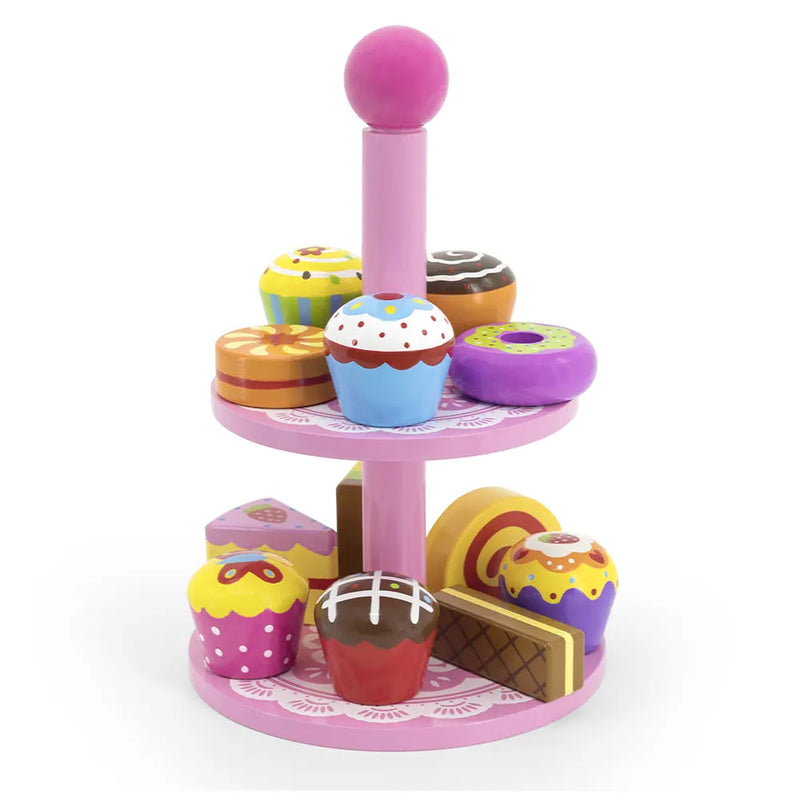Viga Toys Mini Cakes avec Présentoir - 18M+