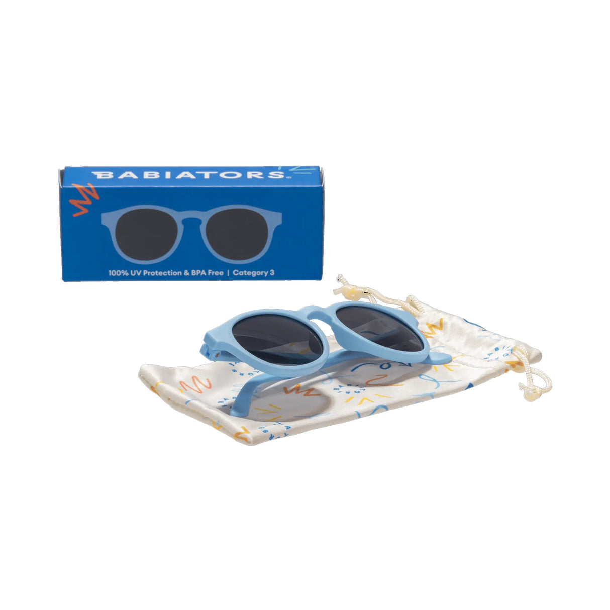 Babiators Lunettes de Soleil Smoke Lens 6 Ans+ – Bermuda Blue