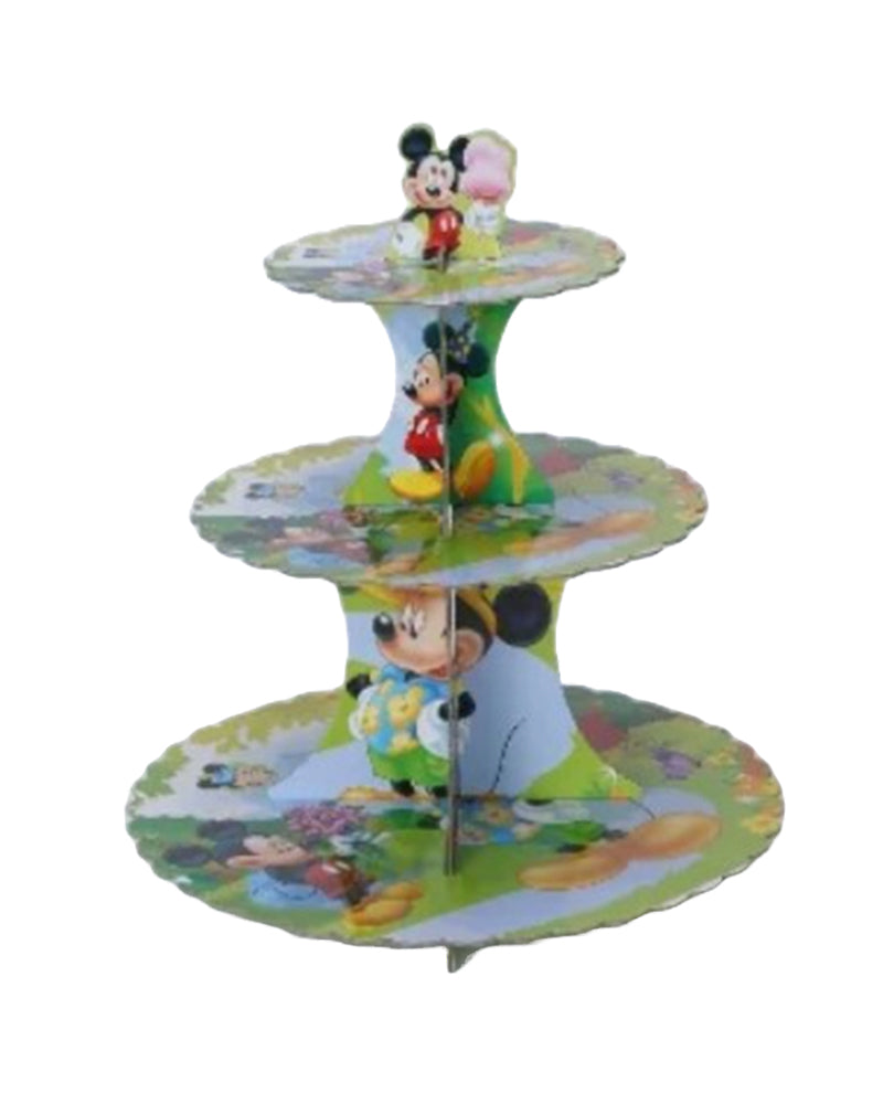 Support à Gâteaux en Papier Pliable - Mickey