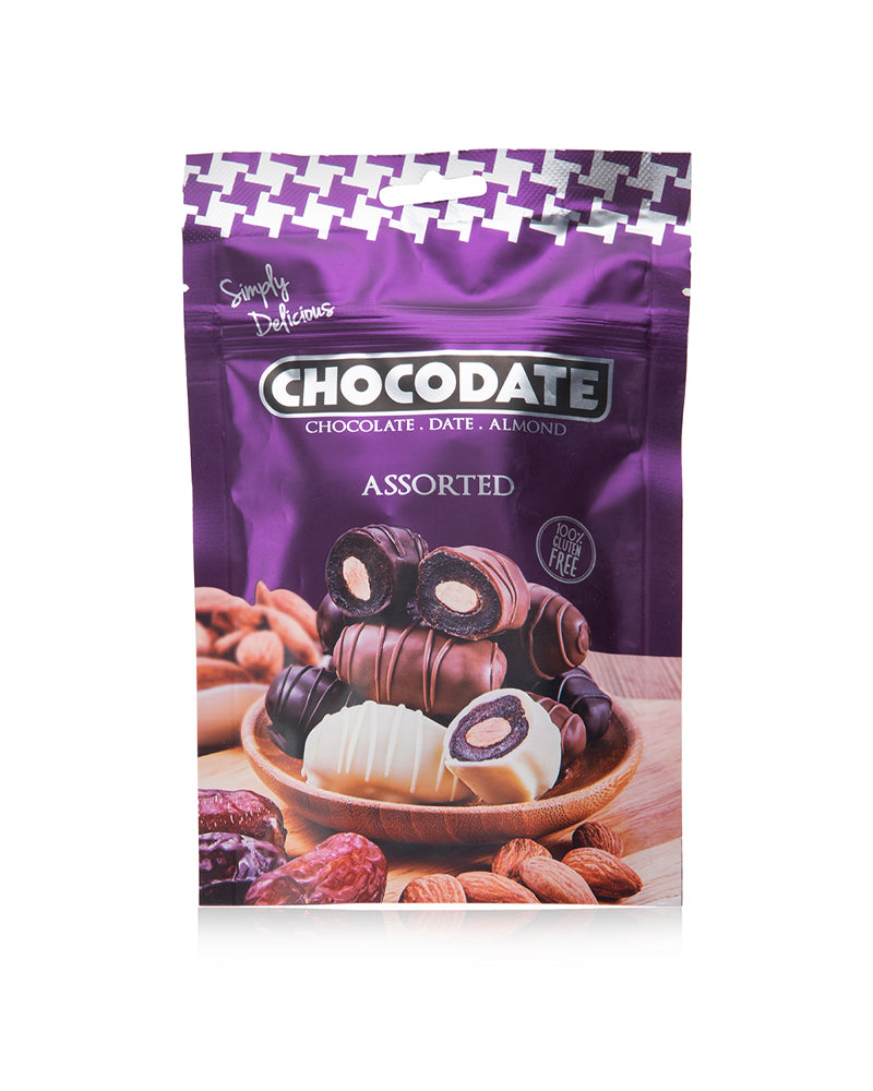 Chocodate Extra Dark Pouch 250g + Free Assorted 100g