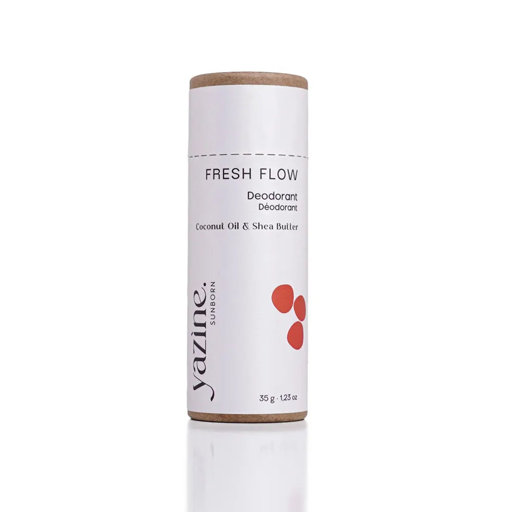 Yazine Natural Deodorant with Green Tea & White Musk - 35g