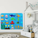 Tapis Mural Éducatif en Feutrine - Thème Marin - 3A+