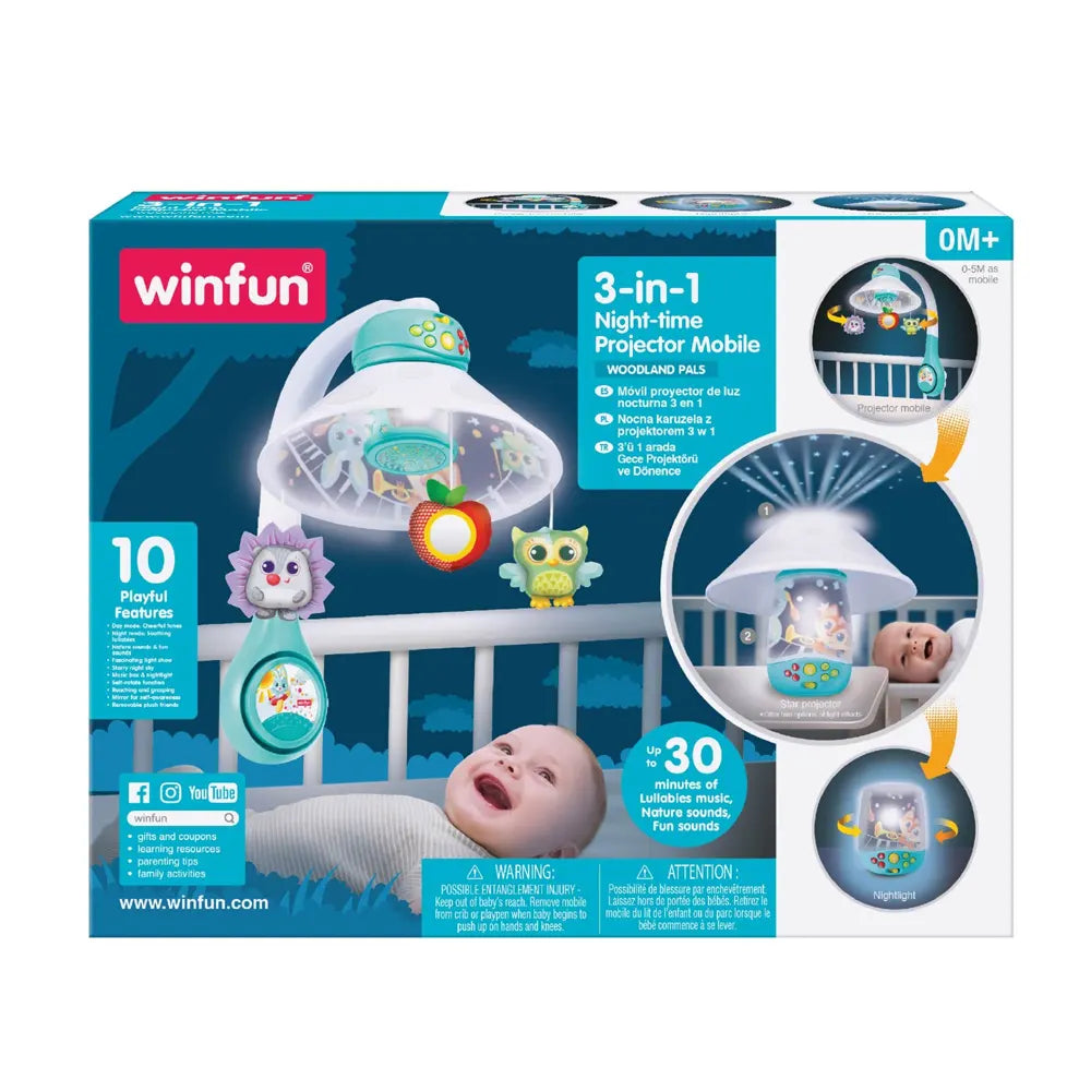 Winfun Móvil Proyector 3 en 1 para Bebé 0 meses+