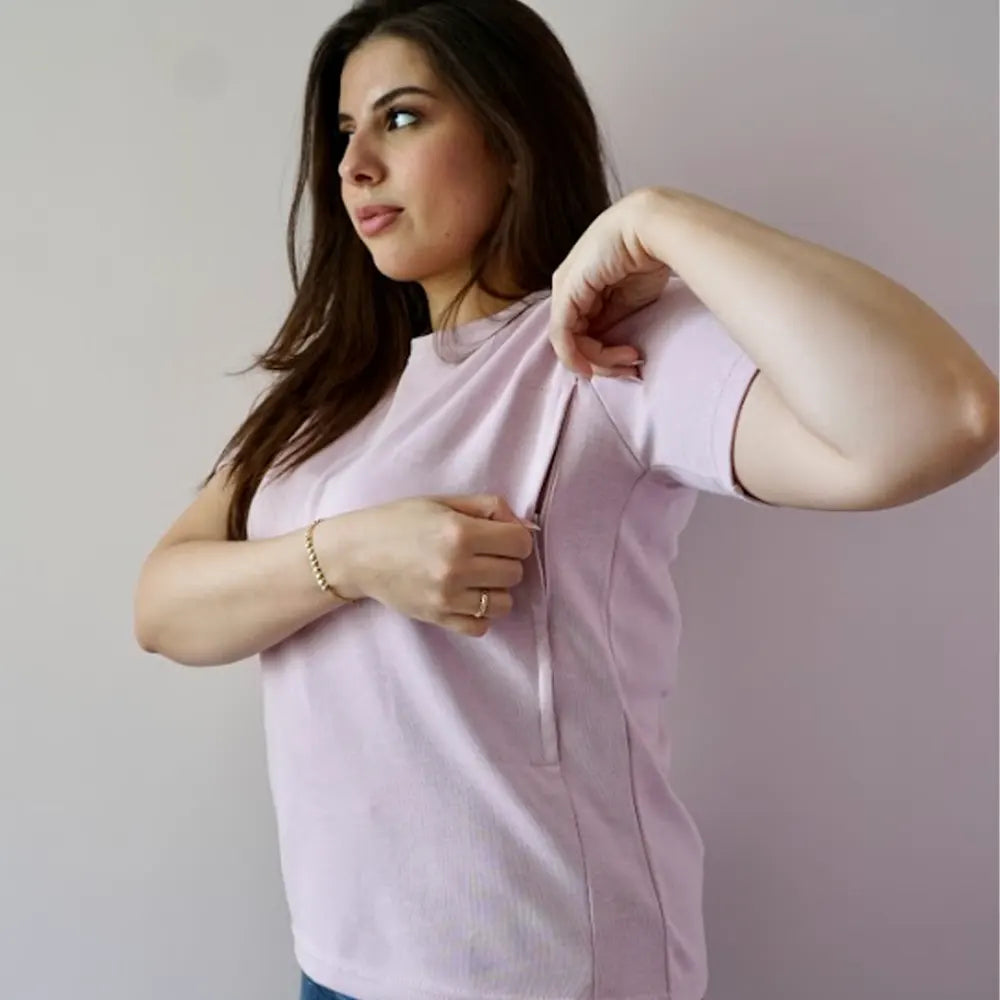 Bambidou T-shirt d'Allaitement - Rose