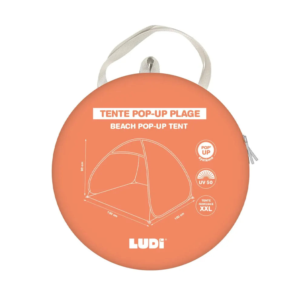 Ludi Tente Anti-UV Abri de Plage - Orange