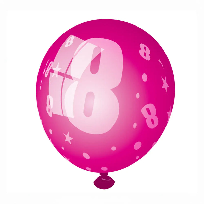 Lot de 6 Ballons en Latex Imprimés 8 – 30cm