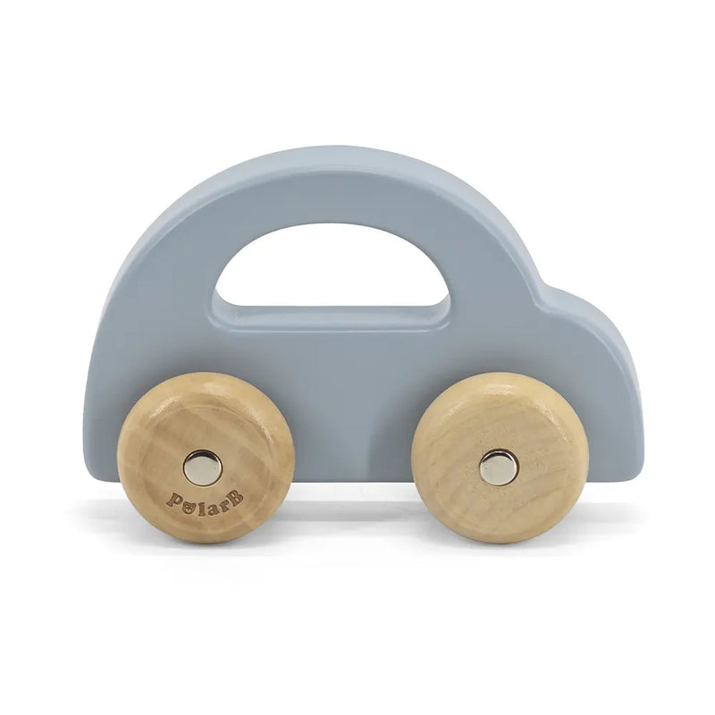 Viga Toys PolarB Voiture à Pousser en Bois 6M+ - Bleu