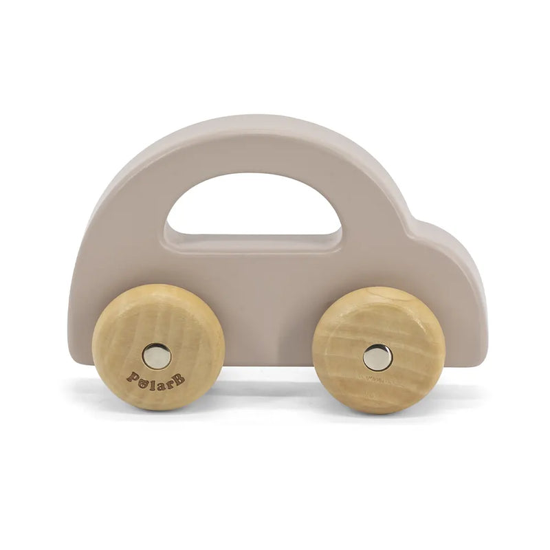 Viga Toys PolarB Voiture à Pousser en Bois 6M+ - Beige