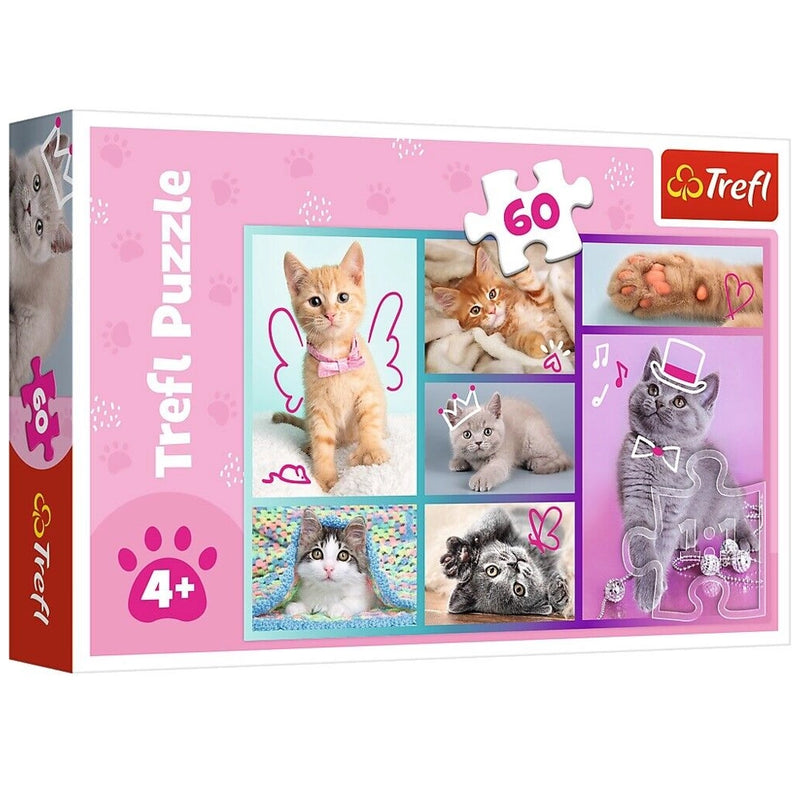 Trefl Cute Cats 60 Piece Puzzle - 4Y+