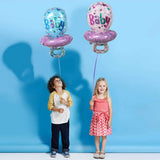 Ballon Aluminium Baby Bleu – Thème Sucette 35 x 70cm