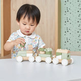Viga Toys PolarB Train Empilable Vert en Bois 18M+