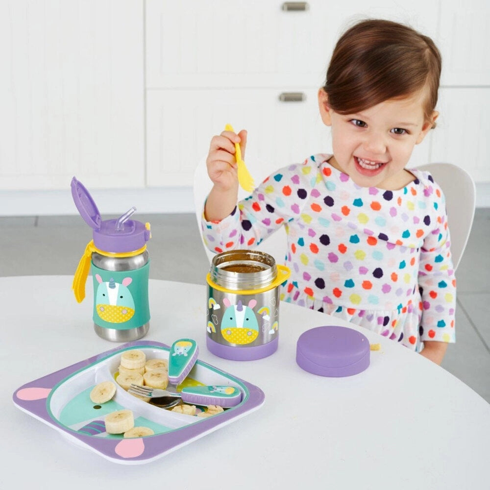Skip Hop Thermos Isotherme en Acier Inoxydable Zoo 325ml - Licorne