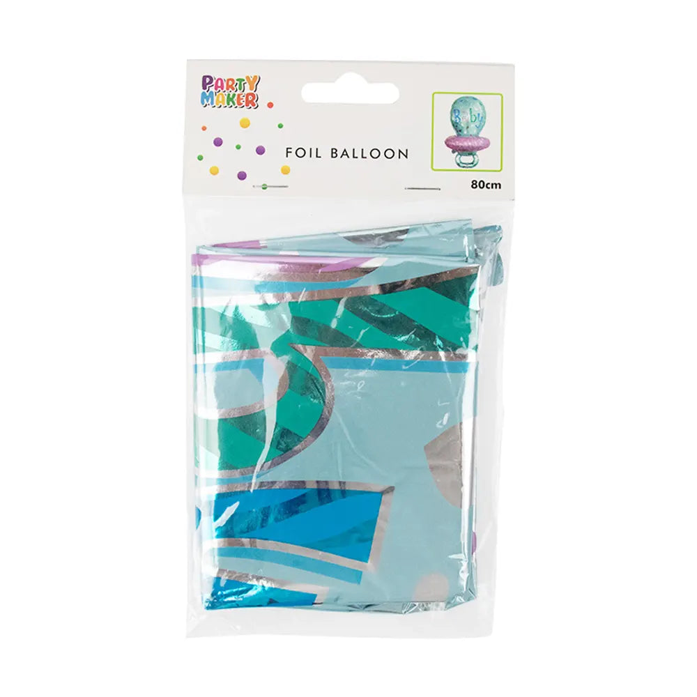 Ballon Aluminium Baby Bleu – Thème Sucette 35 x 70cm