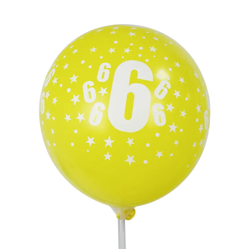 Lot de 6 Ballons en Latex Imprimés 6 – 30cm