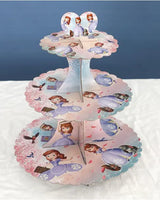 Support à Gâteaux en Papier Pliable - Princesse