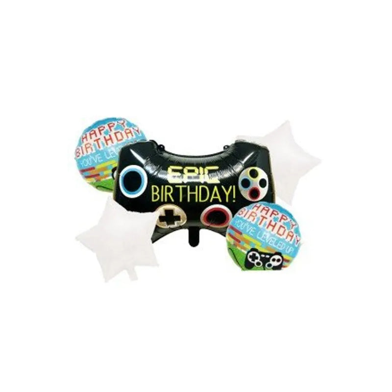 Pack of 5 Birthday Balloons - Game Console
