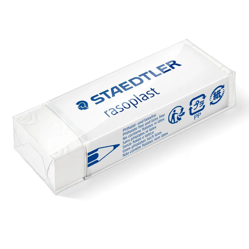 Staedtler Gomme Grand Format avec Manchon Rasoplast 526 B20