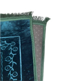 Very Soft and Thick Prayer Rug - Teal