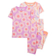 Ensemble de 4 Pièces de Pyjamas en Coton - Floral