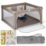 Ms Innovaciones Parc pour Bébé XXL avec Tapis 120×120 cm