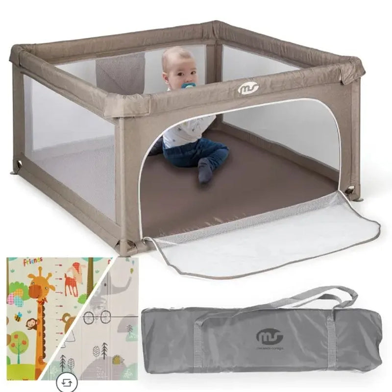 Ms Innovaciones Parc pour Bébé XXL avec Tapis 120×120 cm