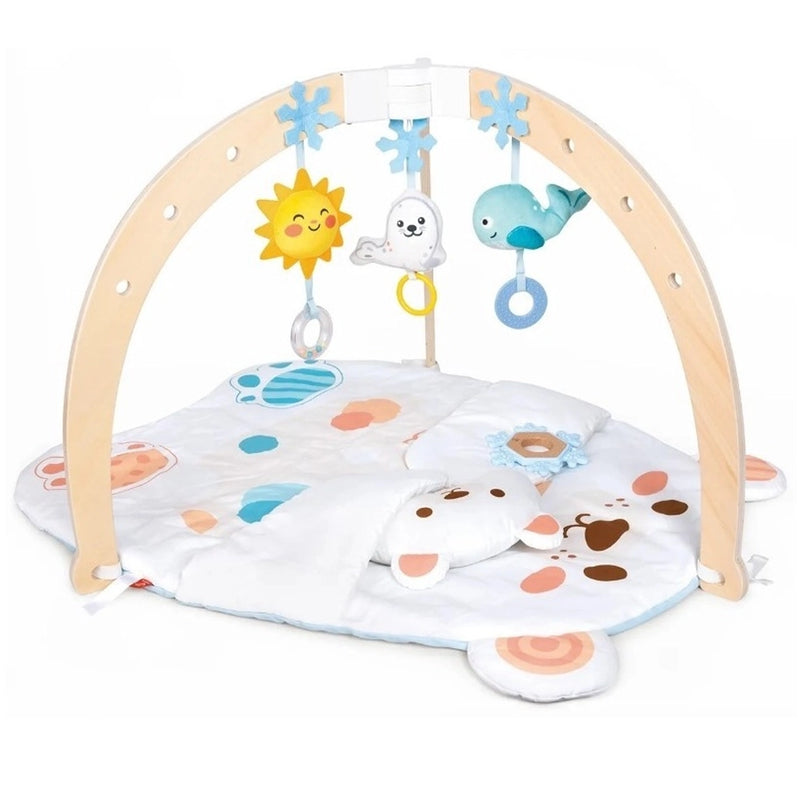 Hape Tapis d’Activités Ourson Câlin avec Arche en Bois 0-18M