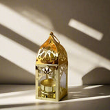 Lanterne Décorative en Métal 13x7cm - Dorée