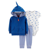 Ensemble 3 Pièces Bébé Carter's - Requin Bleu