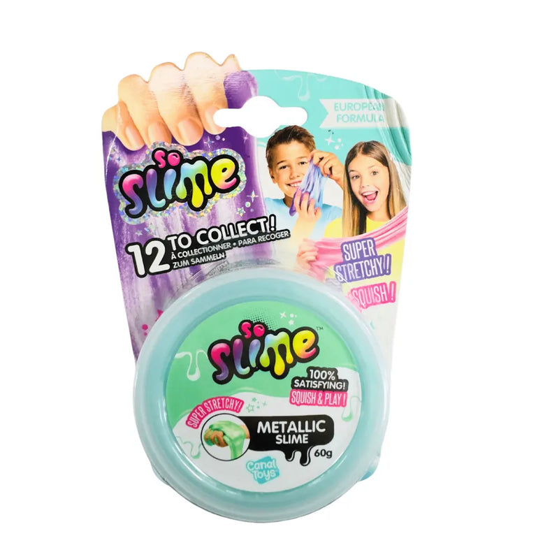 Canal Toys Pot de Slime – Vert Cyan Métallique 6A+