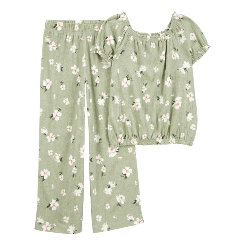 Haut & Pantalon Large Fille Carter's Carter's - Fleuri