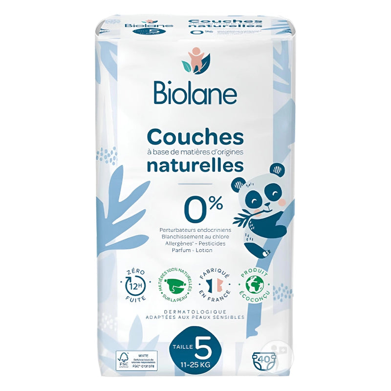 Biolane Couches Écologiques Taille 5 (11-25kg) - 40 Unités
