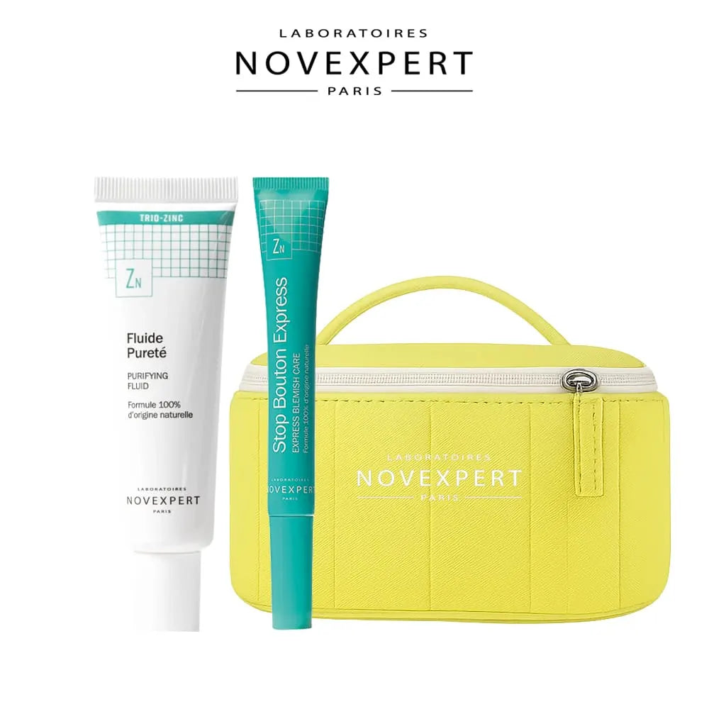Novexpert Pack Fluide Pureté Trio Zinc et Stop Bouton