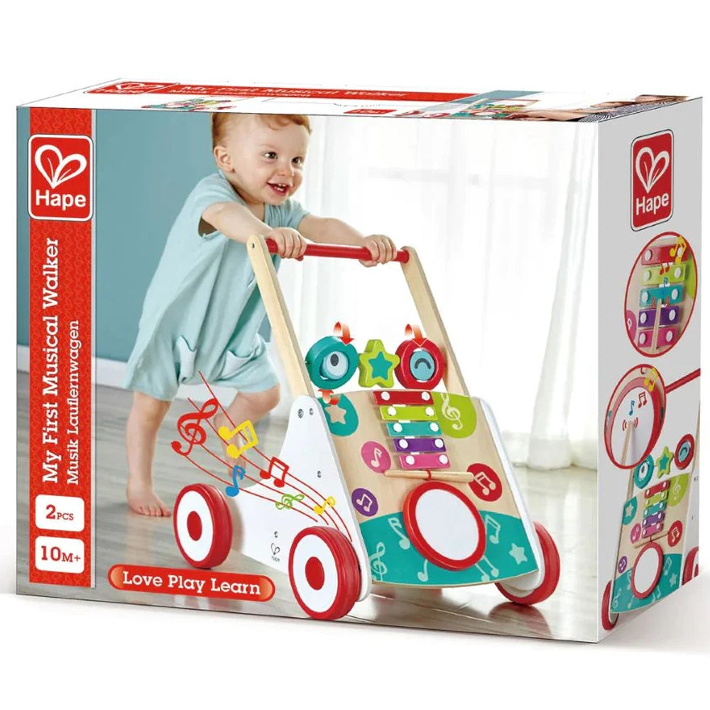 Hape Chariot Pousseur Musical Éducatif 10M+