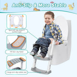 Réducteur de Toilette Pliable avec Échelle