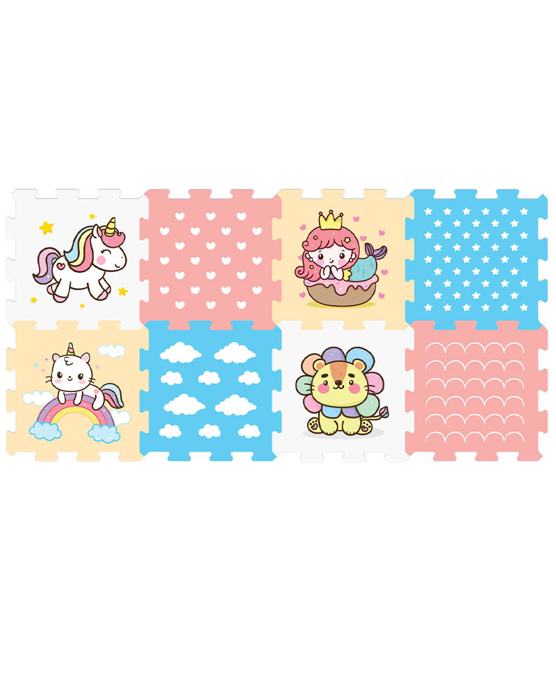 Sunta Tapis Puzzle Imprimé 8 Pièces - Liocrne