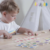 Viga Toys Ensemble de Puzzle d'Apprentissage Couleurs 3A+