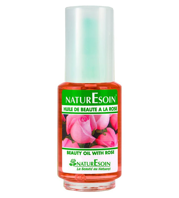 NaturEsoin Huile de Beauté Rose 50ml – Nutrition & Éclat Cheveux