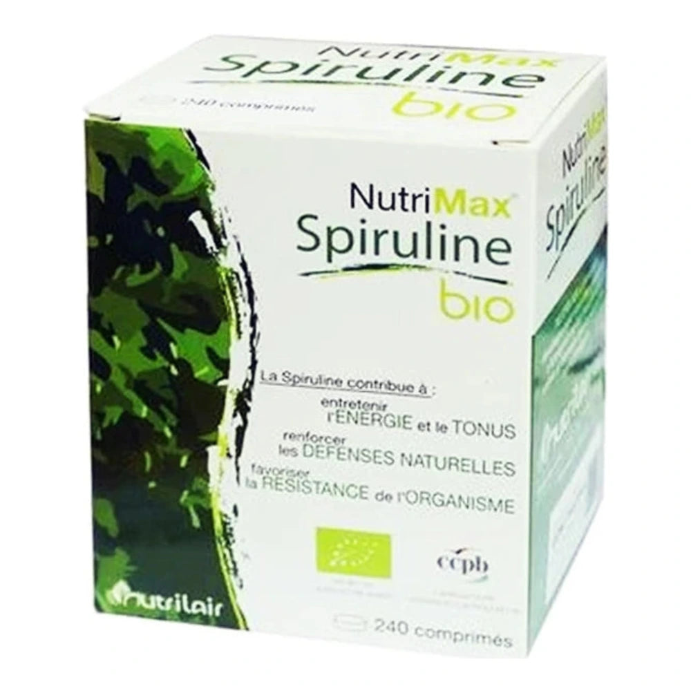 Nutrimax Spiruline Bio 240 comprimés – photo du produit