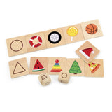 Viga Toys Ensemble de Puzzle d'Apprentissage Formes 3A+