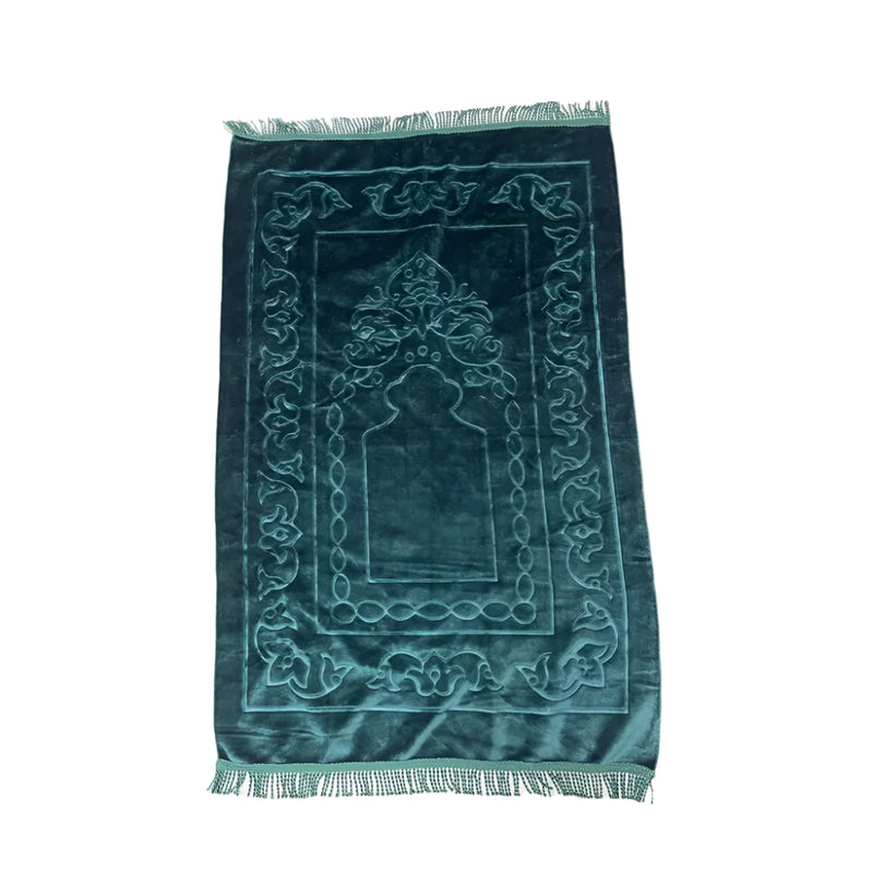 Very Soft &amp; Thin Prayer Mat - Duck Green