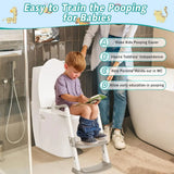 Réducteur de Toilette Pliable avec Échelle