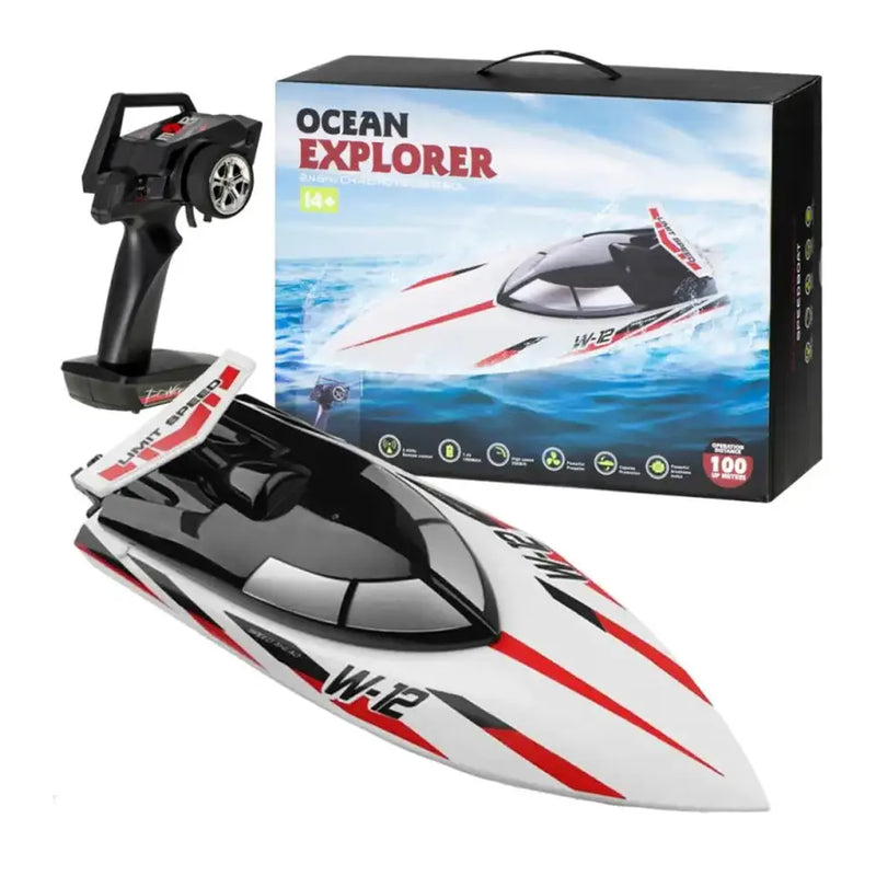 Bateau de Course Télécommandé Étanche - 14A+